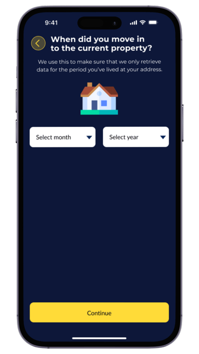 EQ App refresh - Smart Meter Flow - Move in date