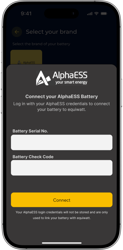 EQ App - Alpha login