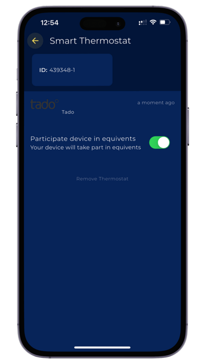 EQ App - Tado Integration - Device settings
