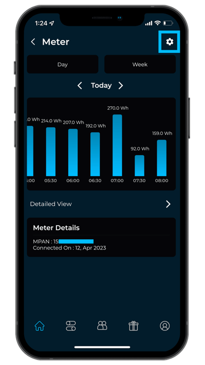App Screenshot - Smart Meter Settings
