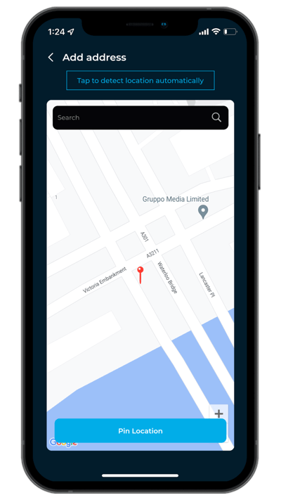Delivery Address - add address