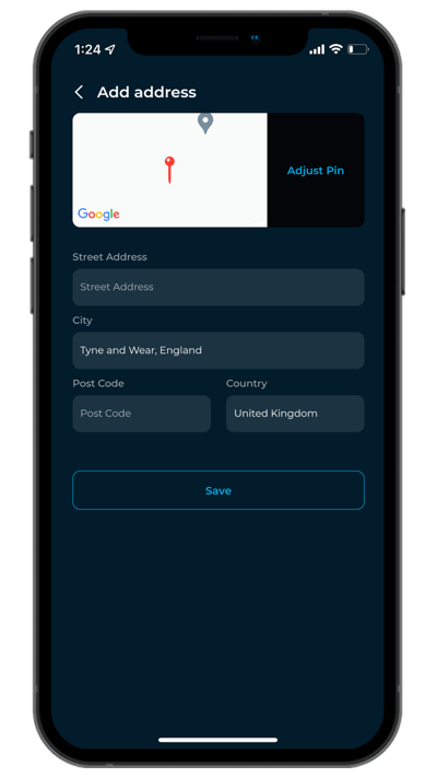 Delivery Address - confirm address