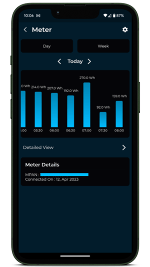 Smart Meter Data Screen