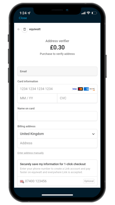 Smart Meter Flow - Stripe