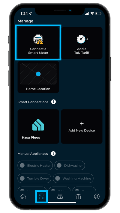 equiwatt app - Connect a smart meter