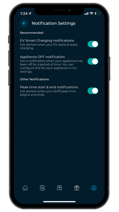 Updated UIs - Notification Settings