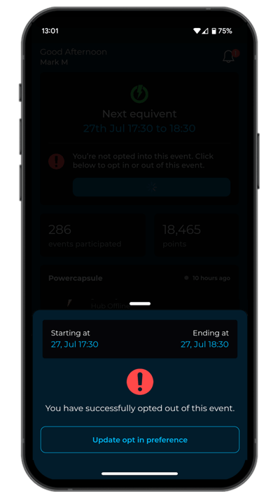 Updated UIs - Opted Out Confirmation